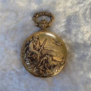 ☘️VTG Arnex Swiss Quartz Pocket Watch